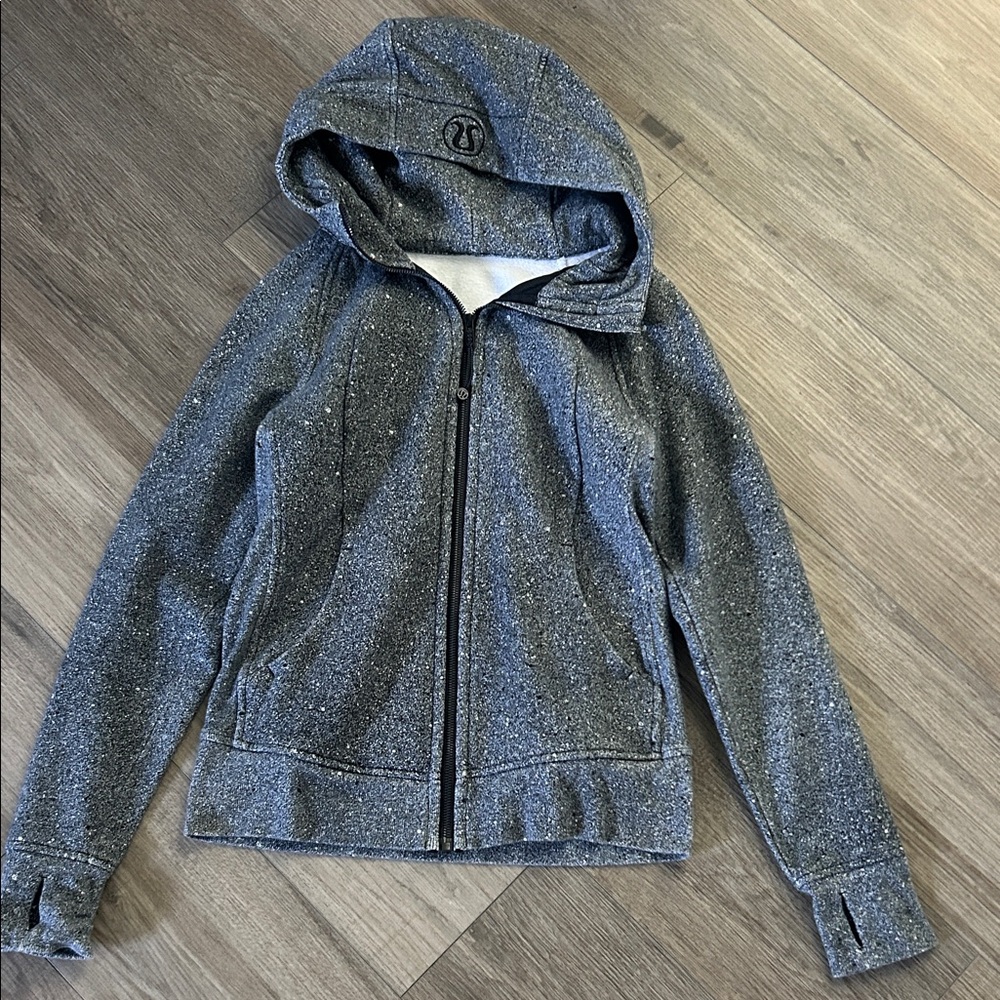 Lululemon Women’s Gray Zip Up Hooded Jacket